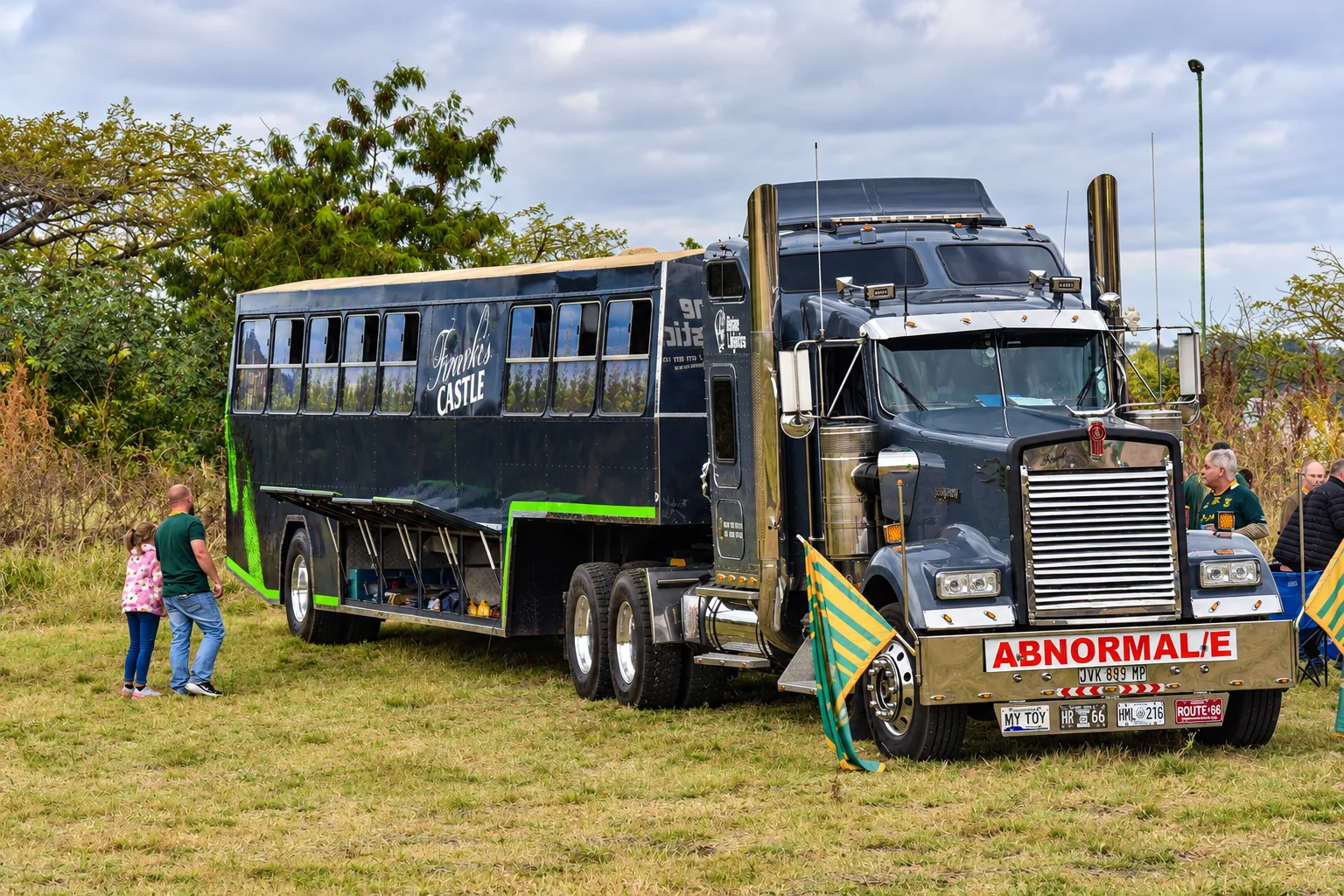 Franki's Castle Party Truck at an outdoor event